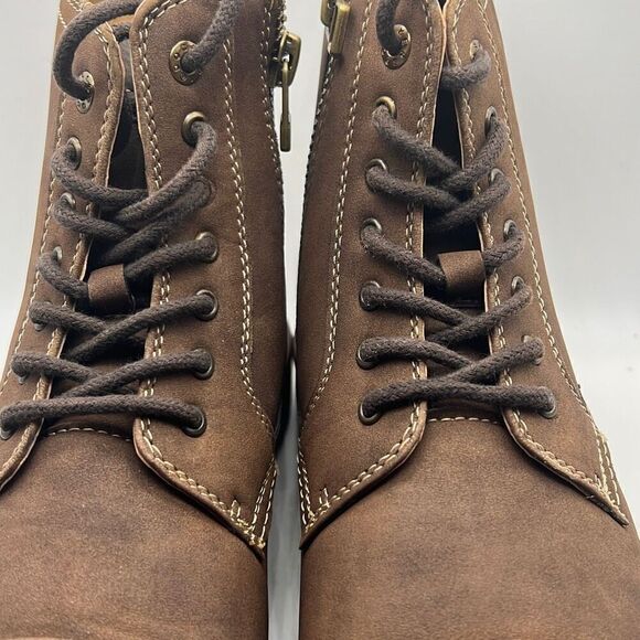 Dockers Mens Rawls Rugged Lace-up Synthetic Leather Lugged Sole Cap Toe Boot M11 - Picture 7 of 11